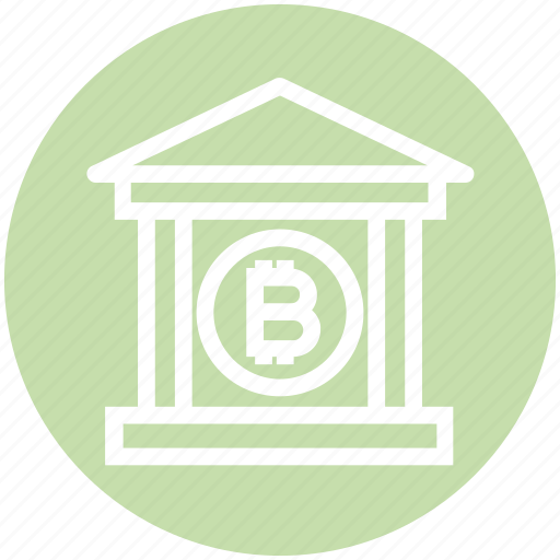 Bank, bitcoin, building, business, cryptocurrency, house, money icon - Download on Iconfinder
