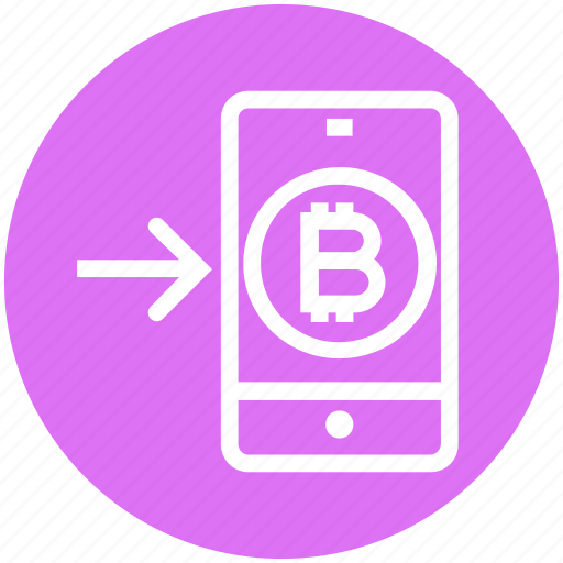 Bitcoin, interface, left, mobile, online, smartphone, technology icon - Download on Iconfinder