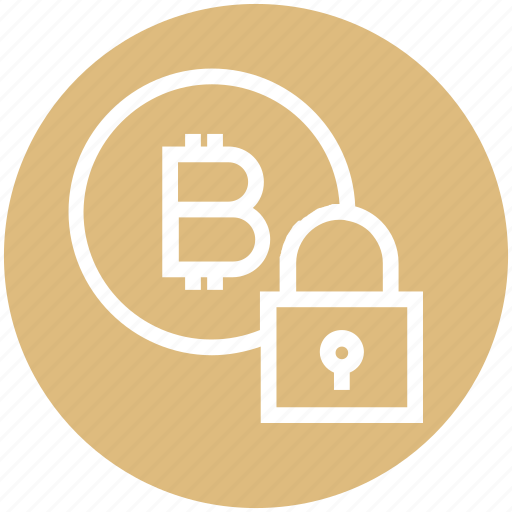 Bitcoin, blockchain, coin, cryptocurrency, digital currency, lock, security icon - Download on Iconfinder
