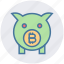 bitcoin, blockchain, cryptocurrency, digital currency, money, piggybank, savings 
