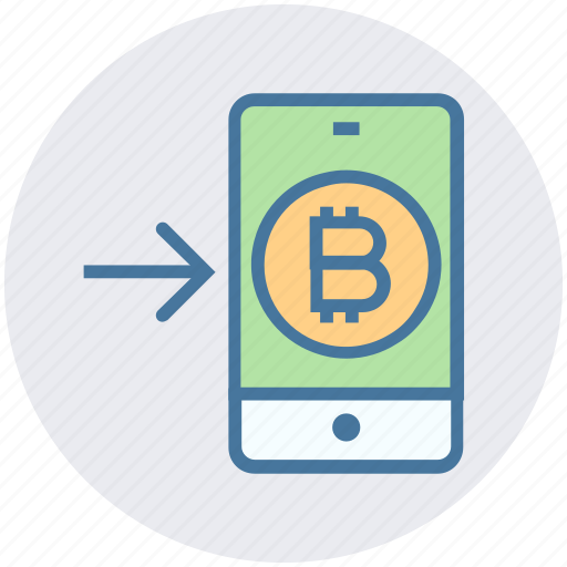 Bitcoin, interface, left, mobile, online, smartphone, technology icon - Download on Iconfinder