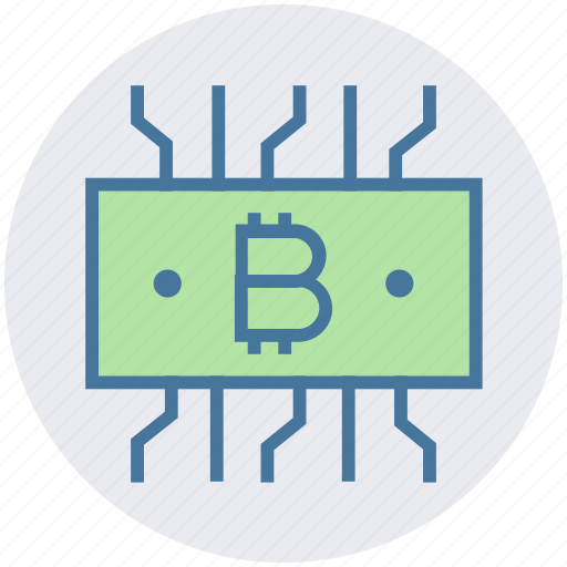Bitcoin, blockchain, currency, dollar, money, note, system icon - Download on Iconfinder
