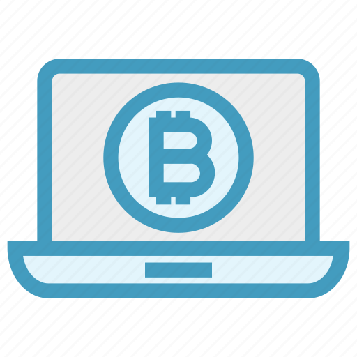 Bitcoin, blockchain, coin, cryptocurrency, income, laptop, money icon - Download on Iconfinder