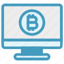 bitcoin, display, lcd, lcd monitor, monitor, screen, television