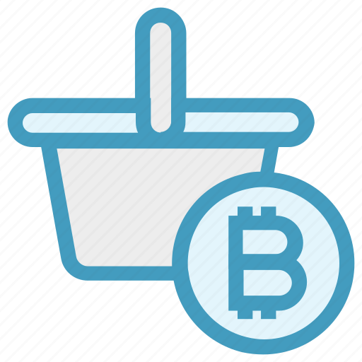 Basket, bitcoin, cart, cryptocurrency, mining cart with bitcoin, shopping, shopping cart icon - Download on Iconfinder