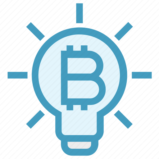 Bitcoin, bulb, cryptocurrency, idea, innovation, light, light bulb icon - Download on Iconfinder