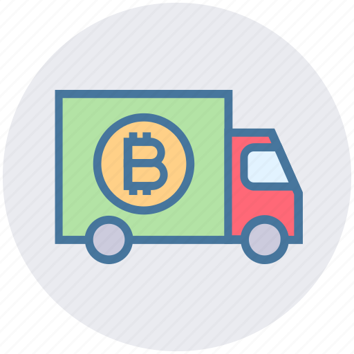 Bitcoin, car, delivery service, shipping, transport, truck, vehicle icon - Download on Iconfinder