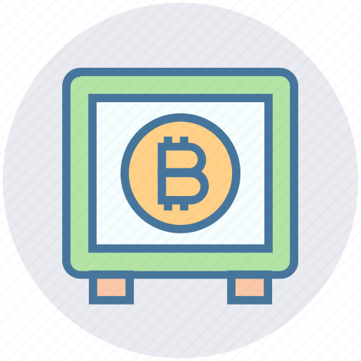 Bank, bitcoin, blockchain, cryptocurrency, locker, money, safe icon - Download on Iconfinder