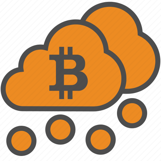 Bitcoin, bitcoins, blockchain, cloud, cryptocurrency, mining icon - Download on Iconfinder