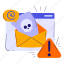 spam message, virus, warning, malware, spam, network, online, interaction, internet 