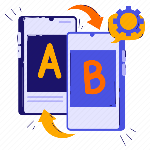 ​​ab testing, test, comparison, usability, mobile, web, website icon - Download on Iconfinder