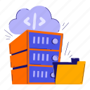 database, storage, server, cloud, folder, web, website, development, application