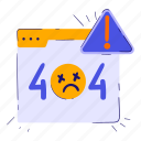 error 404, empty state, connection lost, missing, not found, web, website, development, application