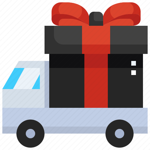 Gift, cargo, box, vehicle, truck, transport, deliver icon - Download on Iconfinder