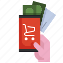 hand, smartphone, money, card, payment, credit