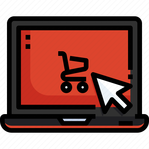 Cart, laptop, shopping, buy, online icon - Download on Iconfinder