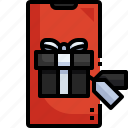 gift, tag, smartphone, black, box, sale, price