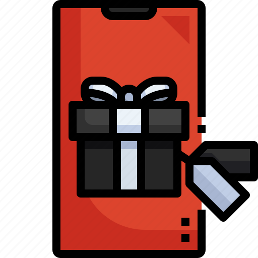 Gift, tag, smartphone, black, box, sale, price icon - Download on Iconfinder