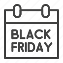 blackfriday, sale, calendar, black friday