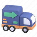 delivery truck, transport, vehicle, shipping 
