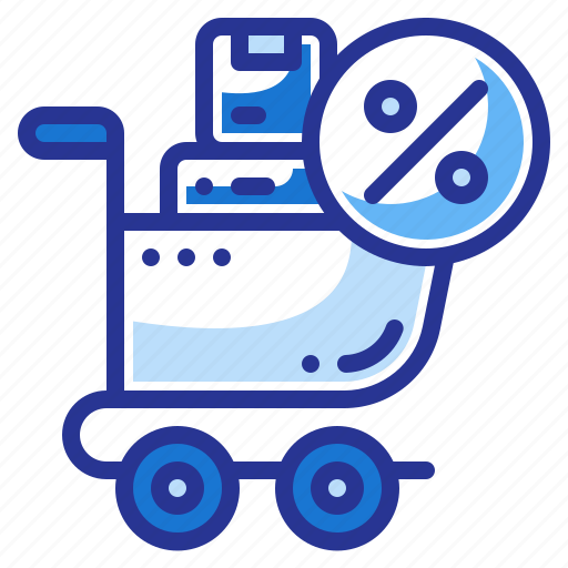 Trolley, sale, retail, store, cart, market, shop icon - Download on Iconfinder