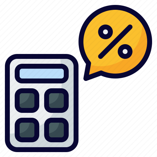 Calculator, accountant, rate, finance, percent, interest, calculation icon - Download on Iconfinder