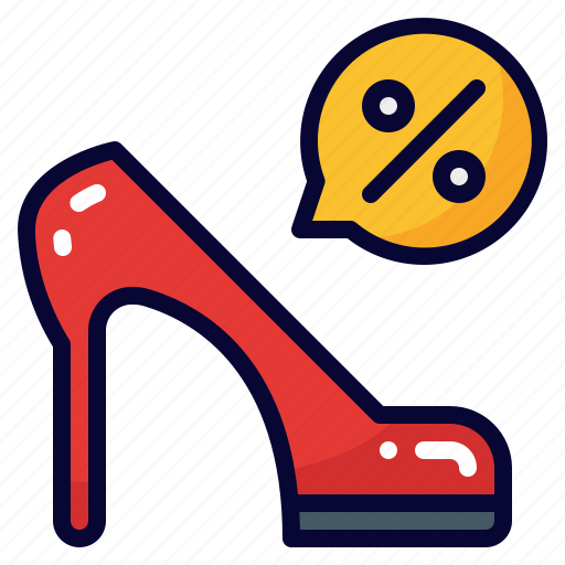 High heel, shoes, fashion, footwear, woman, discount, sale icon - Download on Iconfinder
