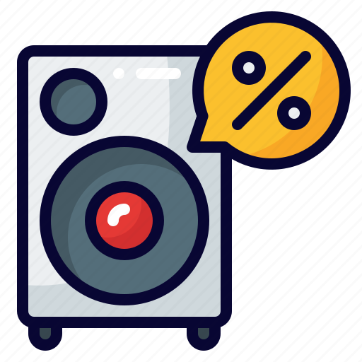 Speaker, sound, audio, electronic, multimedia, discount, sale icon - Download on Iconfinder