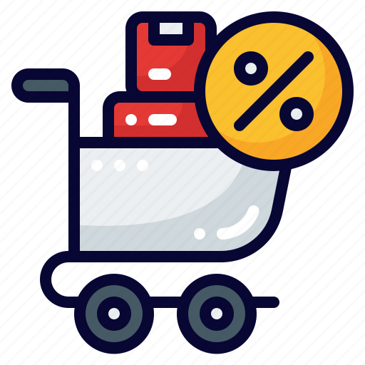 Trolley, sale, retail, store, cart, market, shop icon - Download on Iconfinder