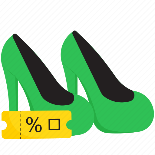Heels, shoes, discount, sale, footwear, tag, female icon - Download on Iconfinder