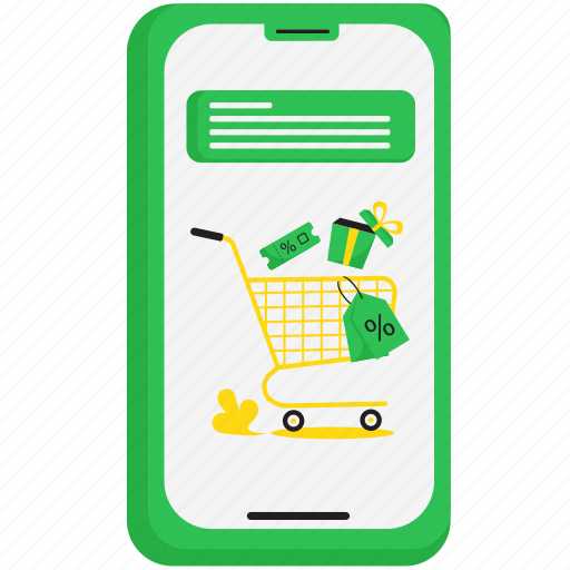 Shopping, mobile, online shopping, ecommerce, cart, buy, sale icon - Download on Iconfinder