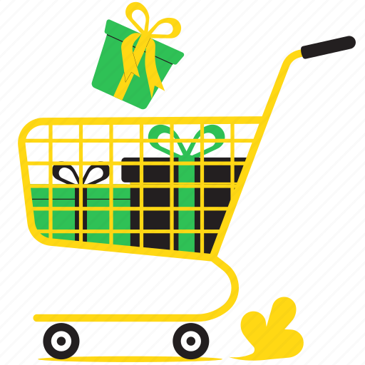 Shopping, basket, cart, ecommerce, gift, black friday, sale icon - Download on Iconfinder