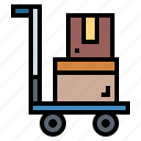 commerce, delivery, shipping, trolley