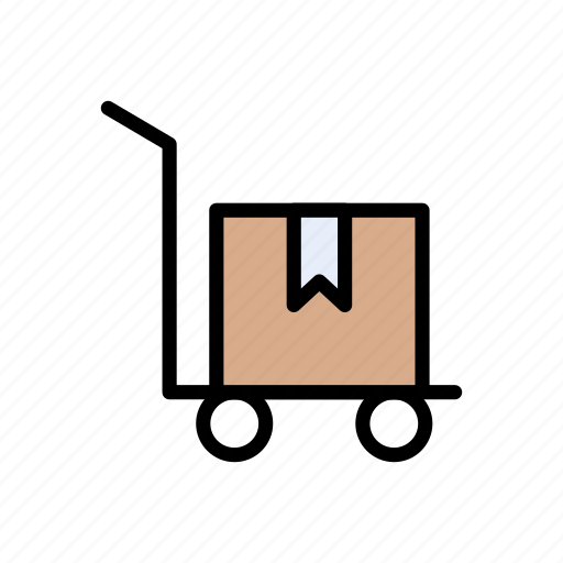 Box, cargo, dolly, parcel, shipping icon - Download on Iconfinder