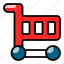 shop, trolley, shopping, cart 