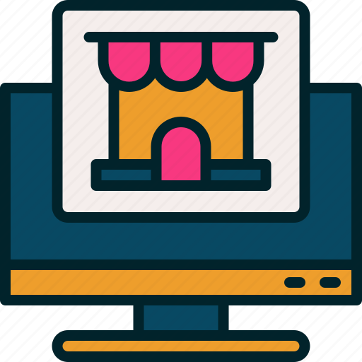 Online, store, shop, commerce, computer icon - Download on Iconfinder