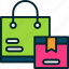 shopping, bag, box, package, store 