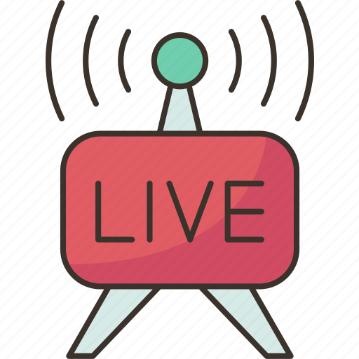 Broadcast, live, streaming, media, channel icon - Download on Iconfinder