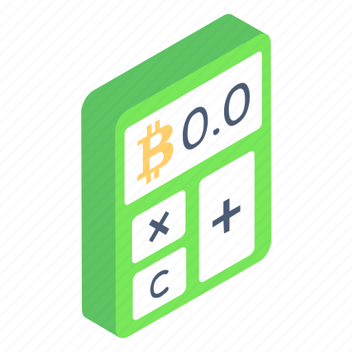 Bitcoin calculator, crypto calculator, totalizer, estimator, calculator icon - Download on Iconfinder