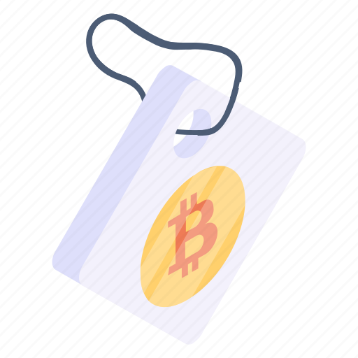 Crypto tag, bitcoin tag, btc, blockchain, cryptocurrency icon - Download on Iconfinder
