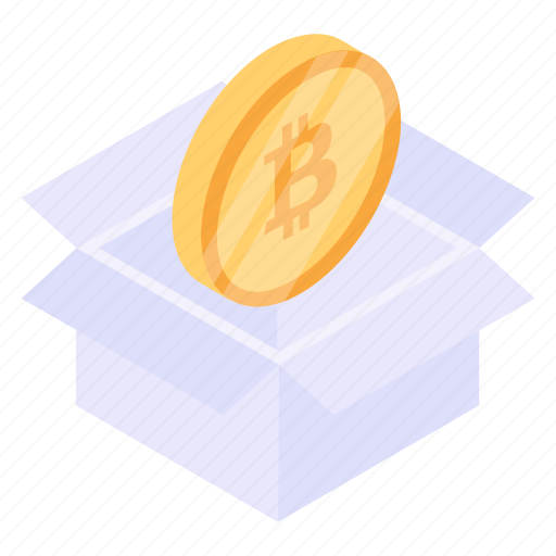 Bitcoin box, crypto box, cryptocurrency, btc, blockchain icon - Download on Iconfinder
