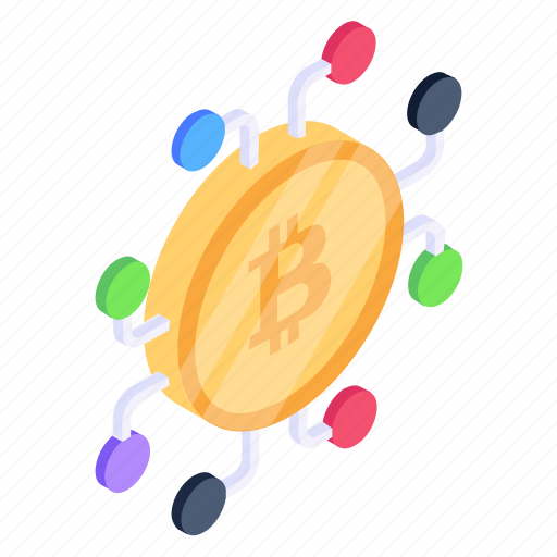 Bitcoin network, crypto network, blockchain network, cryptocurrency, bitcoin icon - Download on Iconfinder