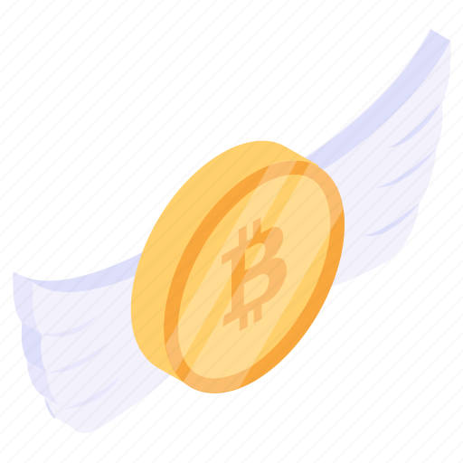 Btc, crypto loss, bitcoin wings, bitcoin, cryptocurrency icon - Download on Iconfinder