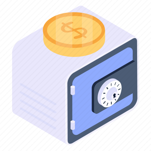 Vault, bank safe, safe deposit, bank locker, cash deposit icon - Download on Iconfinder