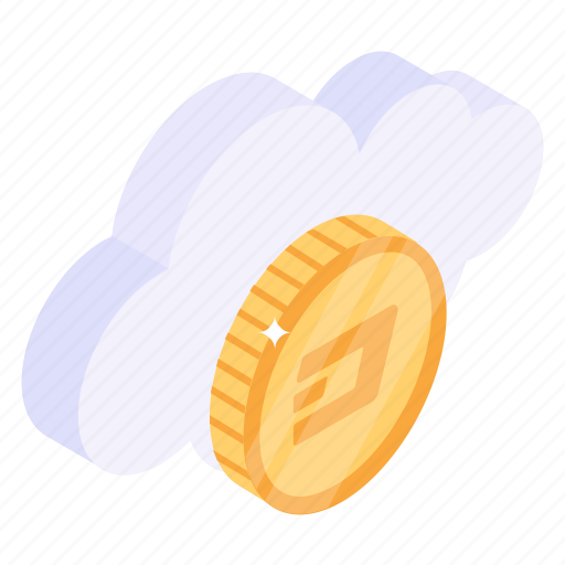 Cloud money, cloud earning, cloud crypto, crypto storage, cloud income icon - Download on Iconfinder
