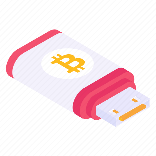 Flash drive, bitcoin usb, bitcoin storage, usb, crypto storage icon - Download on Iconfinder