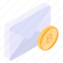 bitcoin message, bitcoin mail, crypto email, financial mail, correspondence