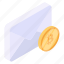 bitcoin message, bitcoin mail, crypto email, financial mail, correspondence 