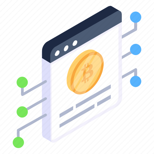 Bitcoin website, crypto website, digital money, cryptocurrency, bitcoin network icon - Download on Iconfinder