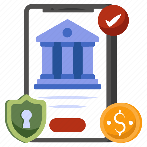Secure mobile banking, banking app, online banking, ebanking, ecommerce icon - Download on Iconfinder